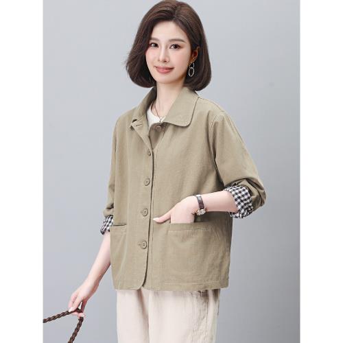 外套女春秋款2026新款春季爆款時尚洋氣小個子媽媽獨特超好看上衣