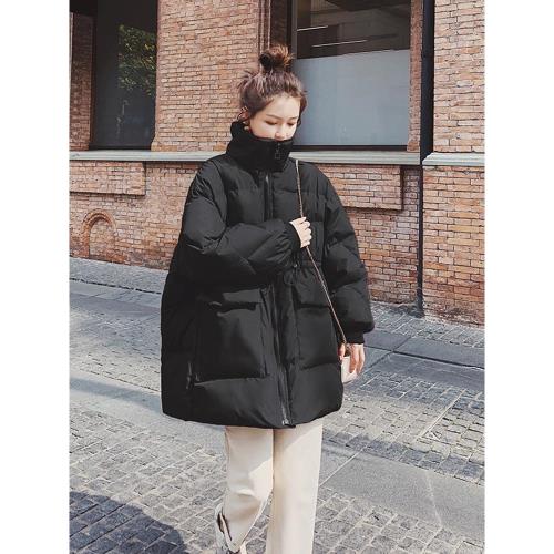 大碼羽絨服200斤女冬季2024年新款韓版胖mm寬松加大立領短款外套