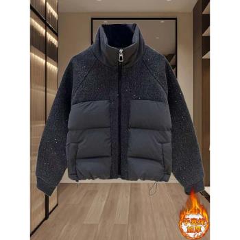 時尚設計感加厚保暖棉服女2025年秋冬季新款韓系氣質百搭立領外套