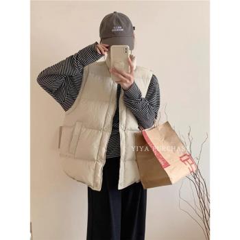 90%白鴨絨）韓國東大門 冬季新款 時尚簡約百搭風格羽絨馬甲3039