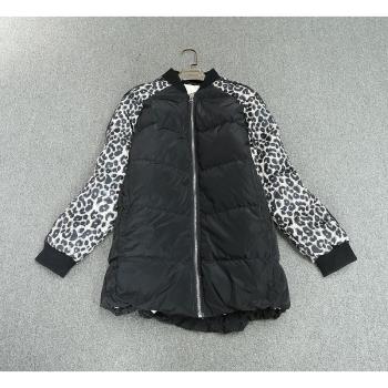 女裝圓領簡約w12中長款羽絨服