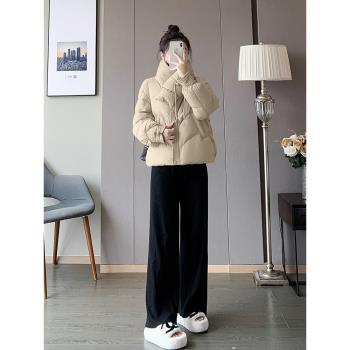高階短款羽絨服女冬季2024新款韓版時尚洋氣白鴨絨小個子保暖外套