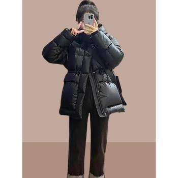 棉服女款2025年秋冬裝高階棉衣棉襖爆款外套中長款小個子加厚保暖