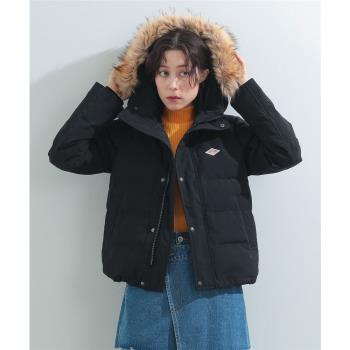 日單 2024冬季新款大真毛領連帽短款羽絨服 BEAMS 聯名 DANTON