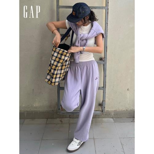 【成毅代言】Gap女裝春秋洋氣高彈針織束腳褲運動休閑衛褲640364