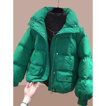 今年流行羽絨棉服女2024冬季新款小個子爆款棉服棉襖短款保暖外套