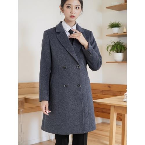 醉唐2023款一汽奧迪寶馬4S店奔馳奧迪灰色寶馬領創藍色款羊絨大衣