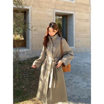 pusumede中長款羽絨內膽外套女設計感小眾收腰白鴨絨羽絨服大衣