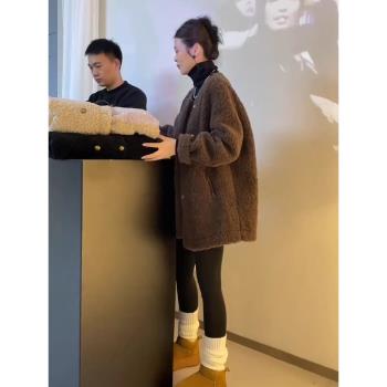 深秋初冬羊羔絨加厚外套女秋冬2025新款爆款小個子香風搖粒絨上衣