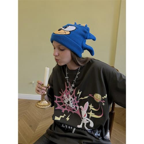 嘻哈兔子印花情侶春夏短袖T恤