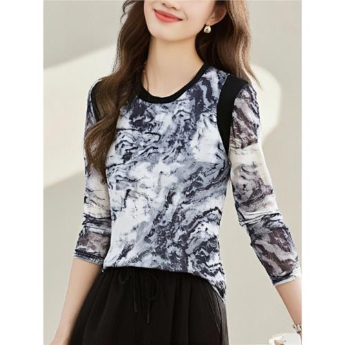 韓版氣質大碼穿搭高級感打底衫秋冬季2025新款設計感修身長袖上衣