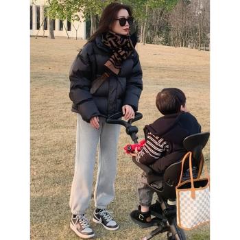 東大門冬季麵包服女2025炸街歐貨小個子高階感短款羽絨棉服棉襖潮