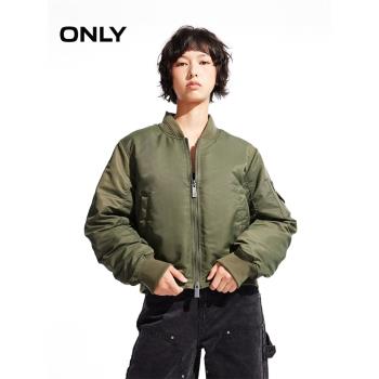 ONLY2024冬季新款時尚潮流90白鴨絨保暖夾克羽絨服女|124423003