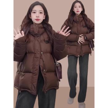 美拉德棉服外套女2024冬季新款高階感炸街今年流行爆款加厚麵包服