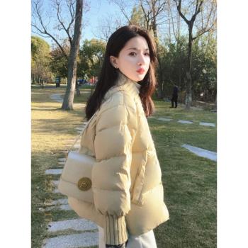 短款羽絨服女冬季2024新款高階感超好看小香風麵包服設計感小個子