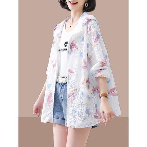 防曬衣女款2025夏裝新款大碼休閑洋氣中老年媽媽裝薄款防曬服開衫