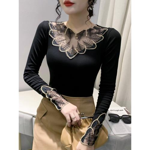 韓版氣質穿搭洋氣上衣2025年秋冬季新款輕奢加絨百搭長袖打底衫女