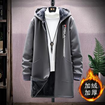(免運)中長款加厚冬季羊羔絨風衣外套