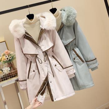 (免運)羽絨棉衣女內膽可拆卸2024新款冬季派克服中長款棉襖加厚棉服外套