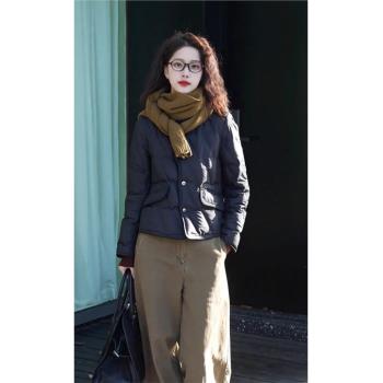 (免運)2025年新款小個子輕薄高階感超好看短款羽絨棉服外套女款冬季棉襖