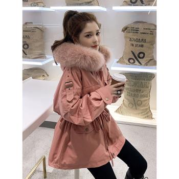 (免運)派克服女款冬季小香風羽絨棉衣外套女小個子韓系冬裝工裝棉服加厚