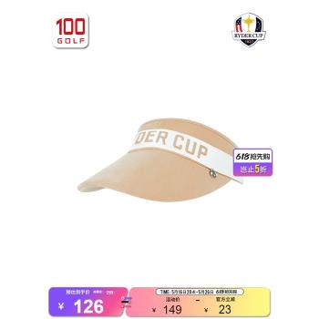 (免運)RyderCup萊德杯高爾夫球帽女春秋季時尚大簷女帽可調節運動無頂帽