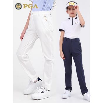 (免運)美國PGA兒童高爾夫服裝女童褲子青少年運動長褲夏季球褲速幹童裝