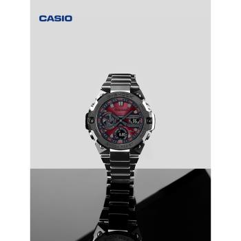 (免運)【禮物】卡西歐旗艦店GST-B400黑武士太陽能彩盤手錶男 G-SHOCK