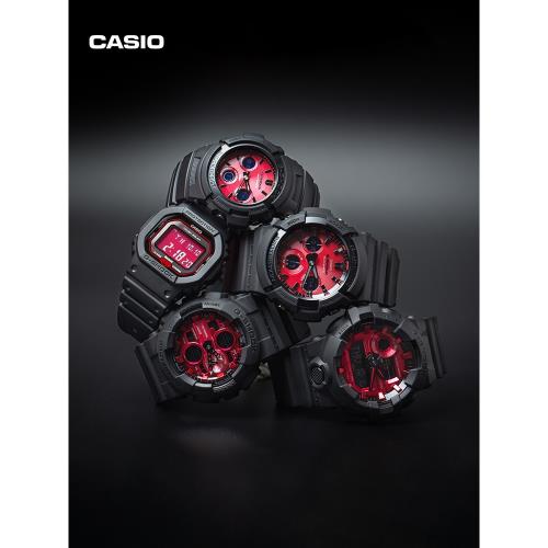 (免運)casio旗艦店小血屏GW-B5600AR小方塊潮流運動石英手表男 G-SHOCK