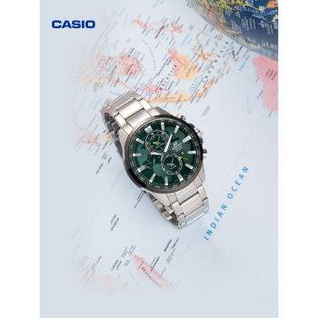 (免運)casio旗艦店EFR-303世界地圖商務學生手錶男款卡西歐 EDIFICE官方
