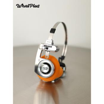 (免運)問加WhatPlusRETRO R3鉆石銀頭戴式超長續航無線藍牙2024新款耳機