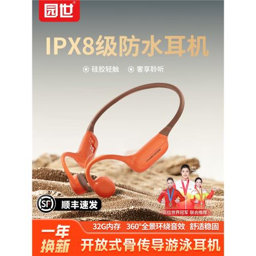 (免運)園世Beta Pro無線開放式藍牙骨傳導游泳耳機防水專業耳骨水下專用