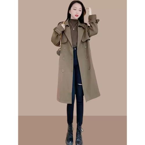 風衣外套女士2026新款春秋季歐貨爆款小個子中長款英倫風氣質大衣