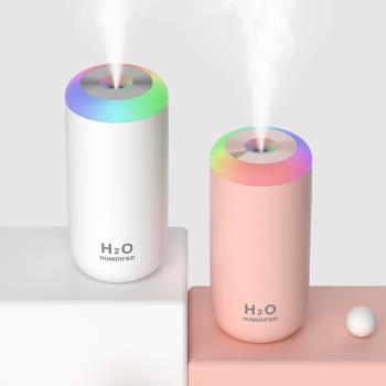 跑馬燈加濕器 新款 usb迷你空氣凈化器 辦公車載小型香薰擴散機