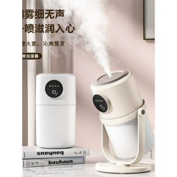 桌面加濕器辦公臥室便攜迷你空氣凈化器小夜燈大霧量補水加濕器