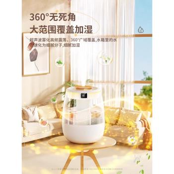 雙噴加濕器無線家用大容量2024新款靜音便攜辦公室桌面迷你空氣凈化器學生宿舍補水孕婦嬰兒臥室空調房保濕