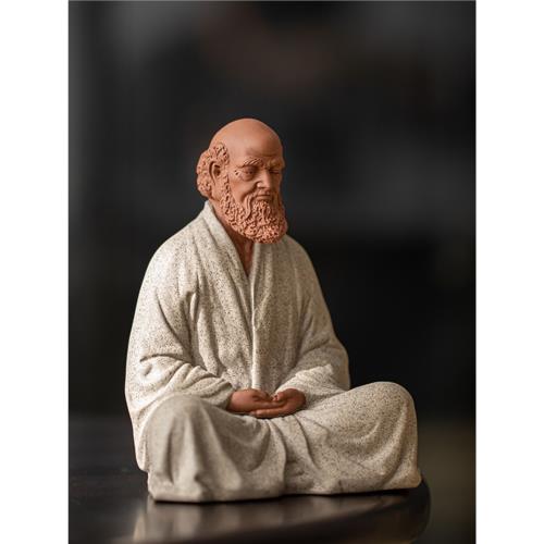 久造新中式禪意達摩祖師茶寵精品可養紫砂茶道空間茶桌裝飾小擺件|茶寵