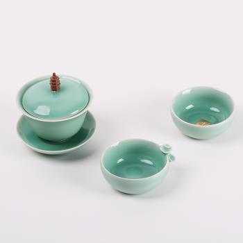 西泠印象集團李叔同茶具禮盒龍泉青瓷大師創意茶杯套裝父親節禮物