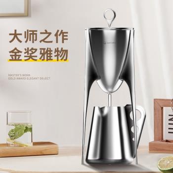 304不銹鋼茶具鼎壺加厚虹吸壺公道杯茶具創意茶壺茶漏套裝禮盒裝