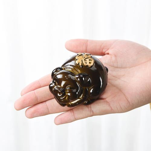 新加坡迷你茶寵可養變色茶玩創意茶具茶盤魚缸造景擺件精品女人情