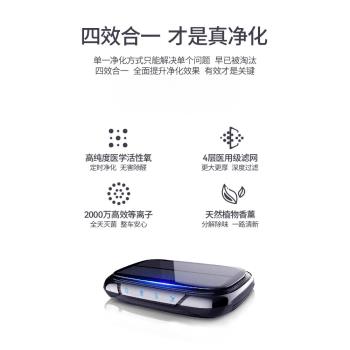 太陽能車載空氣凈化器適用小米汽車車內殺菌除異味車用負離子香薰