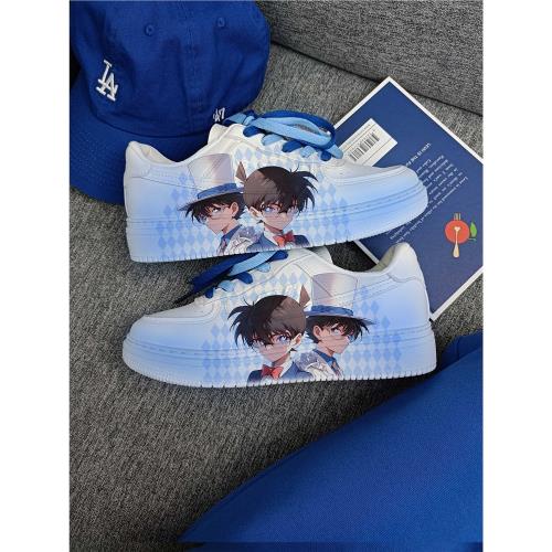 回力桃子熟了聯名名偵探柯南情侶小白鞋女2025春季新款運動板鞋男