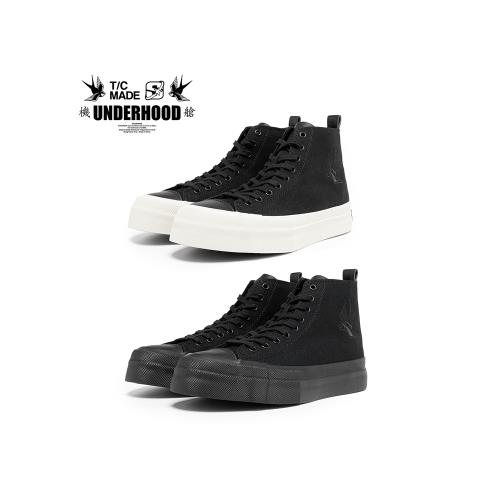 TCMADE X STA 聯名 雙燕 高幫帆布鞋 刺繡  厚底增高硫化鞋