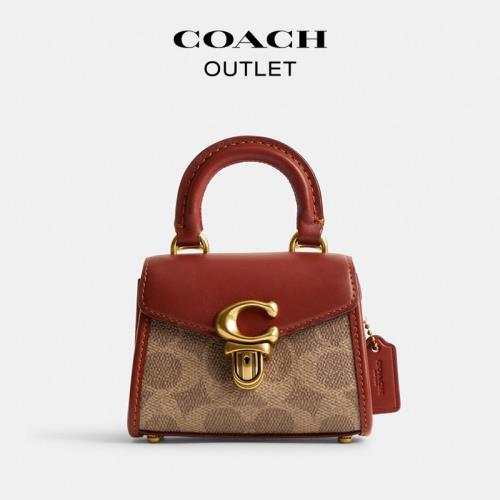 (免運)COACH/蔻馳女士經典標志SAMMY頂部手柄手袋老花