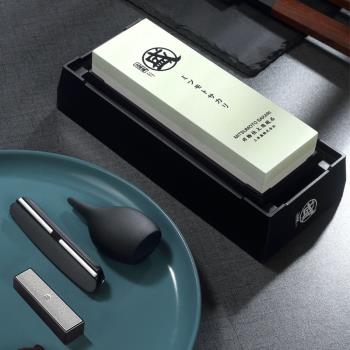 (免運)日本三本盛磨刀石家用商用專業開刃砥石進口磨菜刀工具定角器