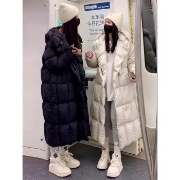 高階感時尚百搭中長款羽絨棉服女冬季新款韓系加厚保暖麵包服外套