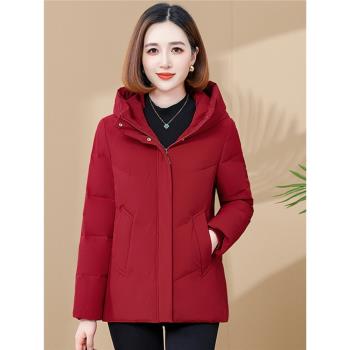 聲雨竹羽絨服女士高階品牌2024冬季新款白鴨絨短款小個子洋氣外套