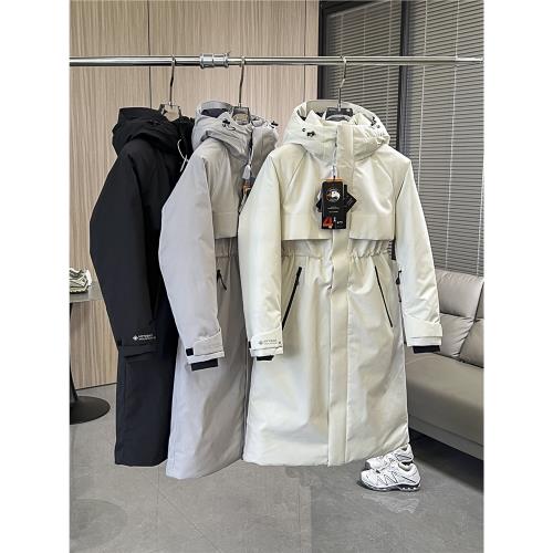 重度御寒全天候立體剪裁90鵝絨加厚中長款機能工裝滑雪服羽絨服女