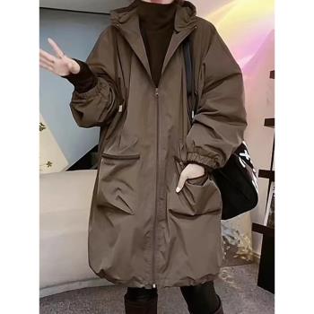 歐貨重磅2025年冬季新款女裝休閑百搭風衣外套高階感小眾穿搭上衣