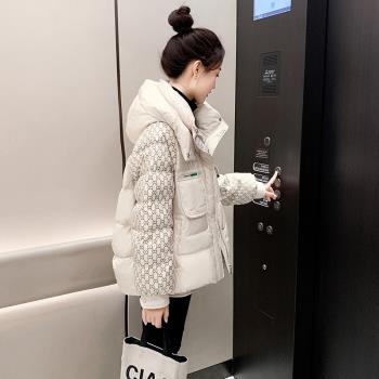 羽絨服女冬季中長款2024年新款韓版時尚洋氣90白鴨絨連帽加厚外套